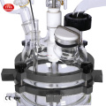 Laboratory Jacketed Glass Vacuum Distillation Crystallization Reactor